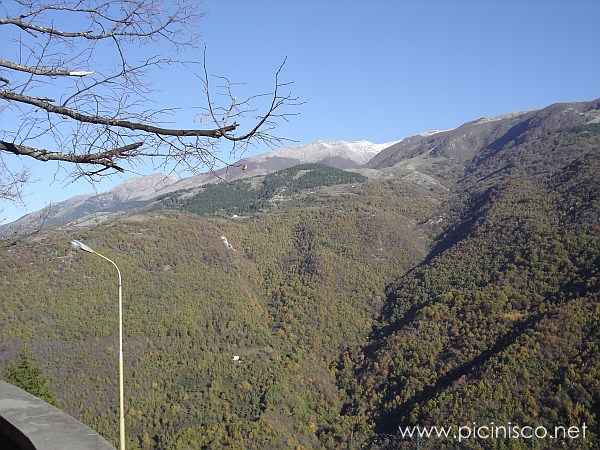 Photo prise depuis le parc "Il Montano" à Picinisco.